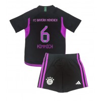 Koszulka piłkarska Bayern Munich Joshua Kimmich #6 Strój wyjazdowy dla dzieci 2023-24 tanio Krótki Rękaw (+ Krótkie spodenki)